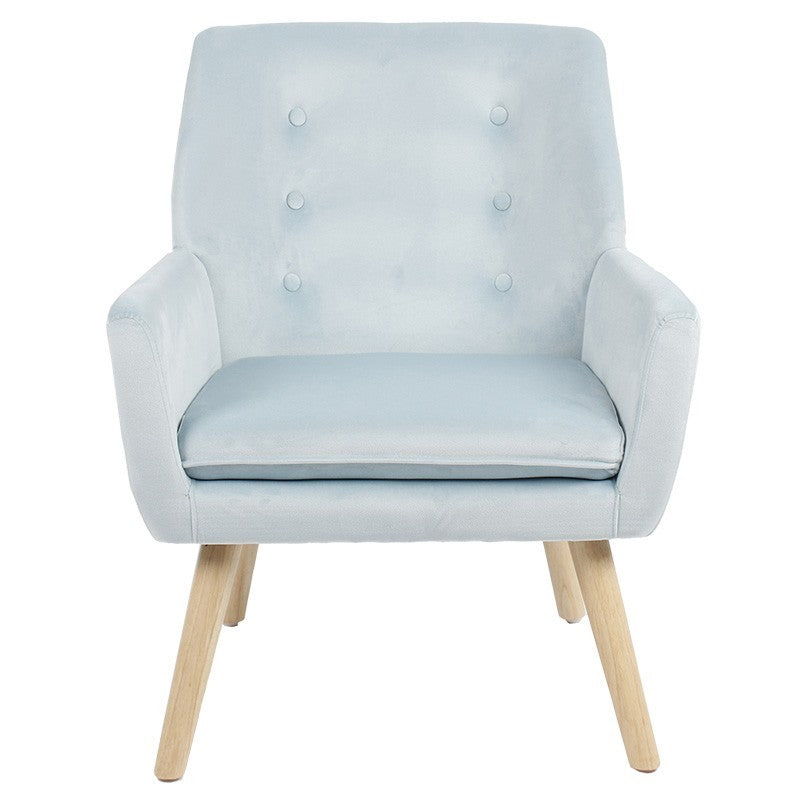 Fauteuil Likable velours veraman-naturel 67x89x86cm