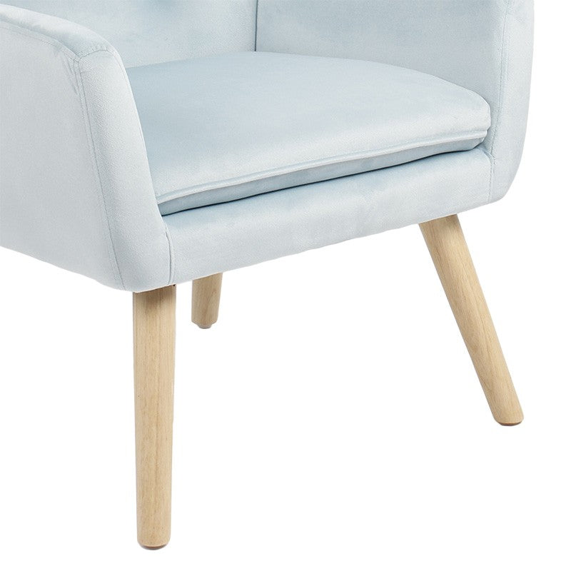Fauteuil Likable velours veraman-naturel 67x89x86cm