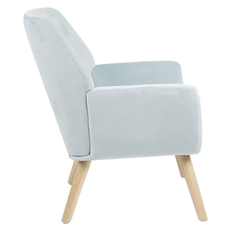 Fauteuil Likable velours veraman-naturel 67x89x86cm