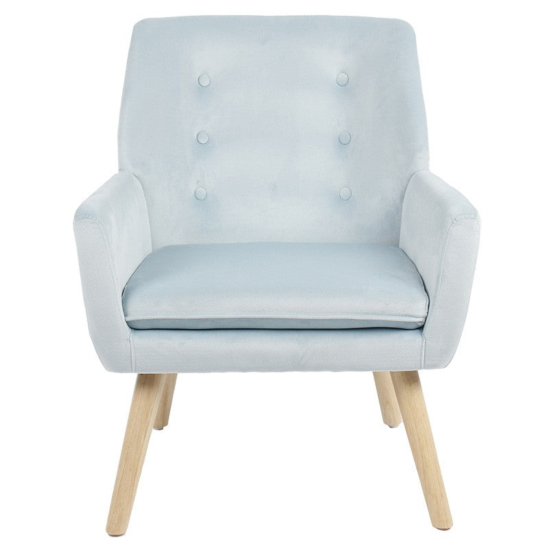 Fauteuil Likable velours veraman-naturel 67x89x86cm