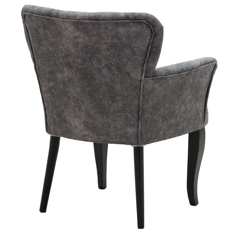 Fauteuil Samara tissu gris antique 67x62x78cm