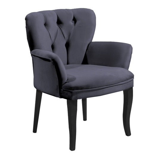 Fauteuil Samara tissu gris antique 67x62x78cm