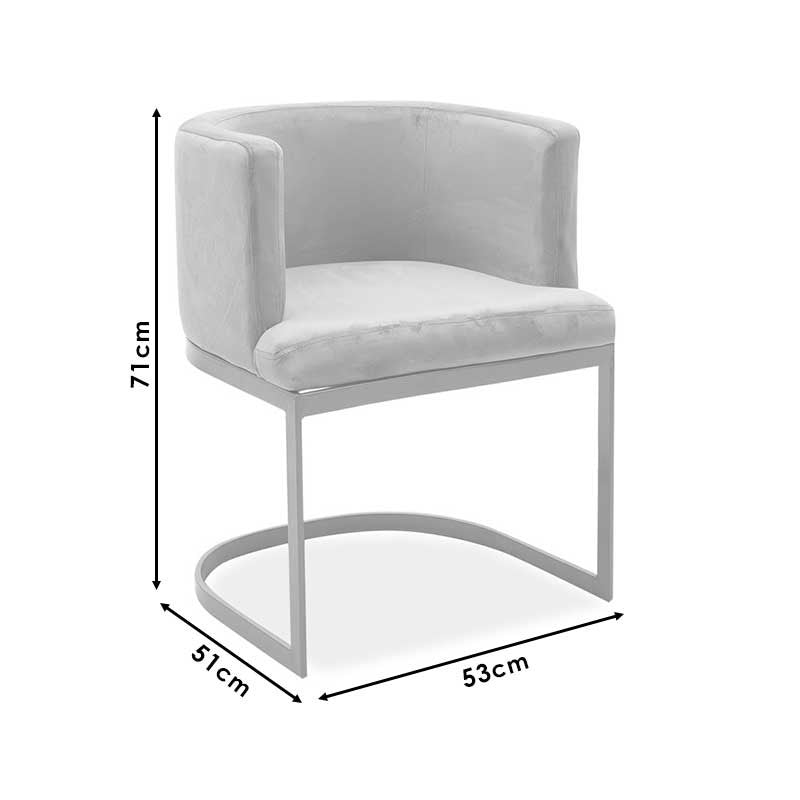 Fauteuil Viv en velours beige - métal doré