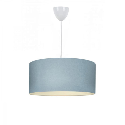 Plafonnier suspension luminaire E27 bleu clair D38x21cm