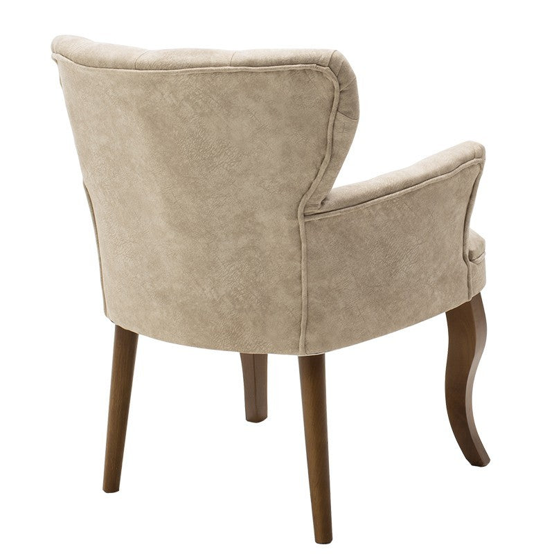 Fauteuil Samara tissu beige antique 67x62x78cm