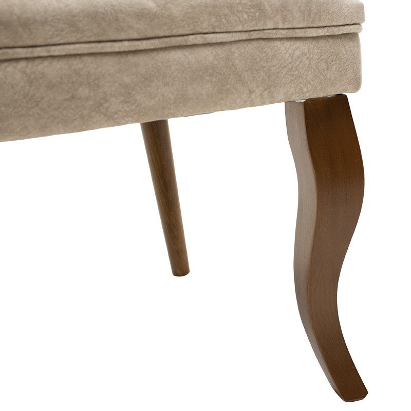 Fauteuil Samara tissu beige antique 67x62x78cm