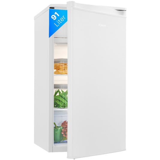 Réfrigérateur Bomann KS 7349, 91 L, 2 étagere en verre, éclairage intérieur LED, bac à légumes, blanc