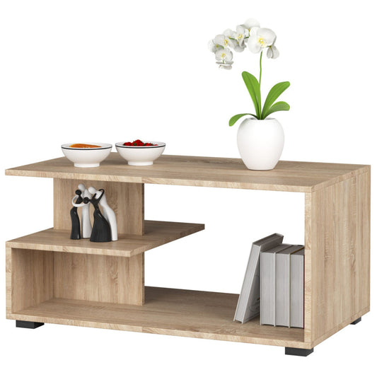 Table Basse bois Pin Chêne Sonoma  90x51x45 Cm