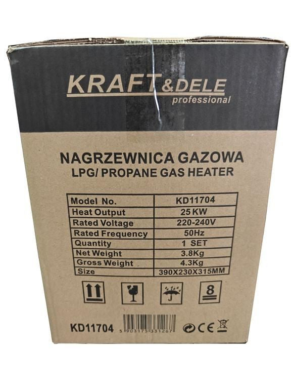 Chauffage de chantier au gaz 25 kW