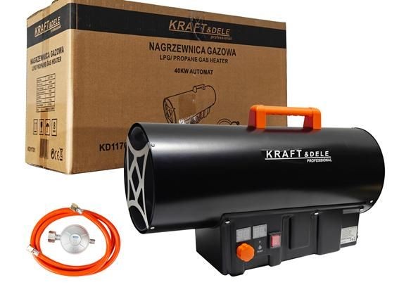 Chauffage de chantier au gaz 40 kW Thermostat Réducteur