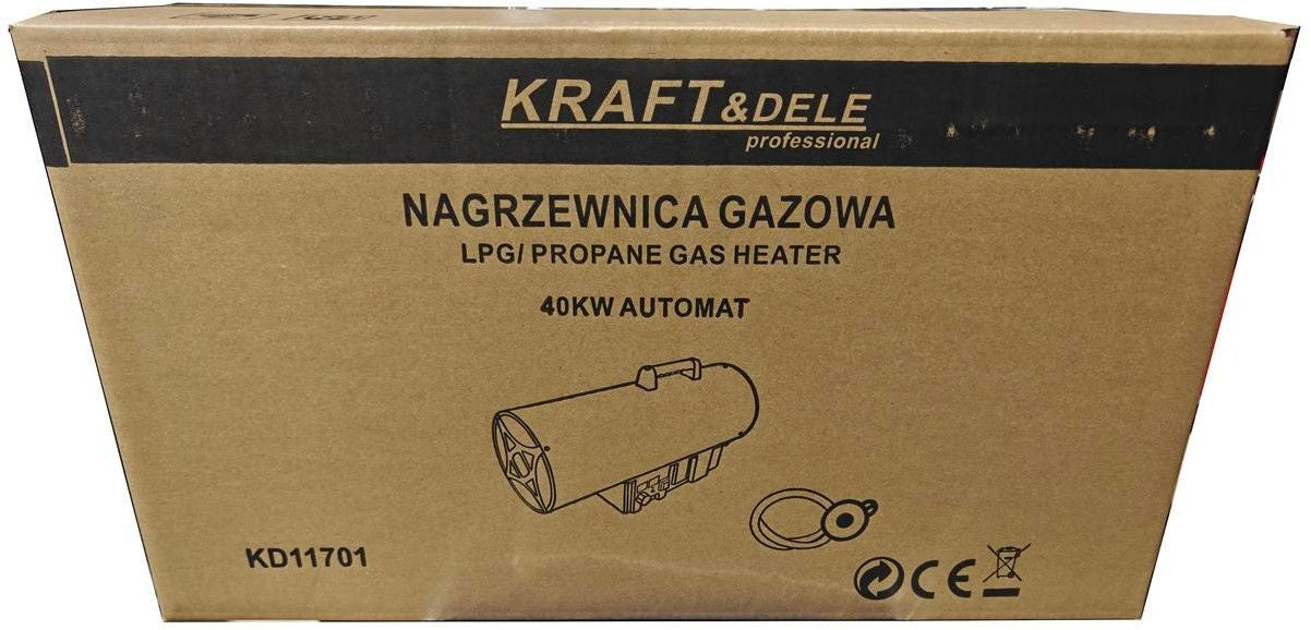 Chauffage de chantier au gaz 40 kW Thermostat Réducteur