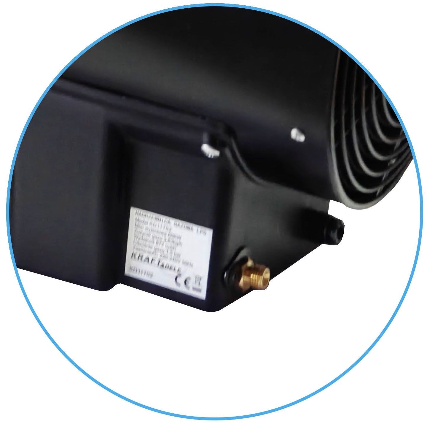 Chauffage de chantier au gaz 60 kW Thermostat