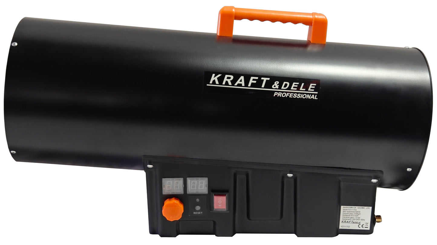 Chauffage de chantier au gaz 60 kW Thermostat