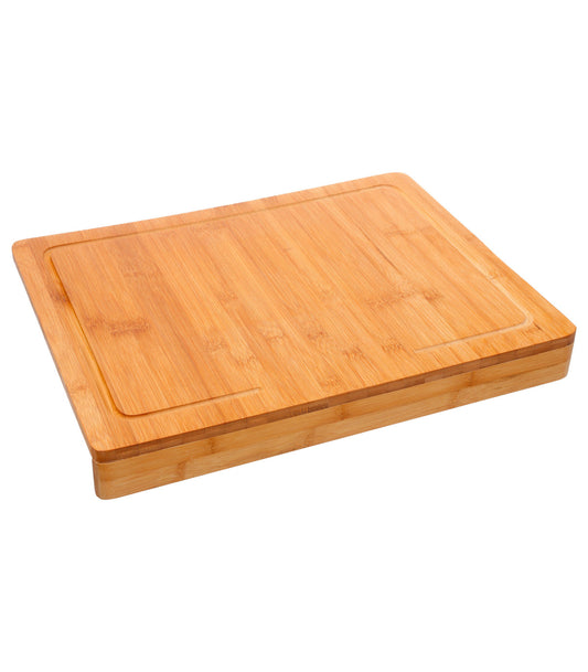 Planche à découper avec rebord en bambou 45x34x5cm