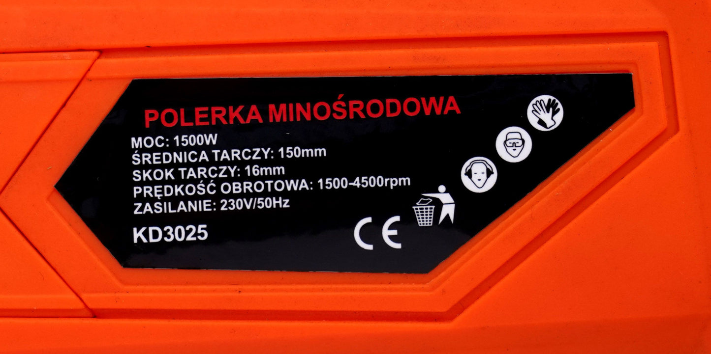 Polisseuse électrique excentrique 1500W 150 mm