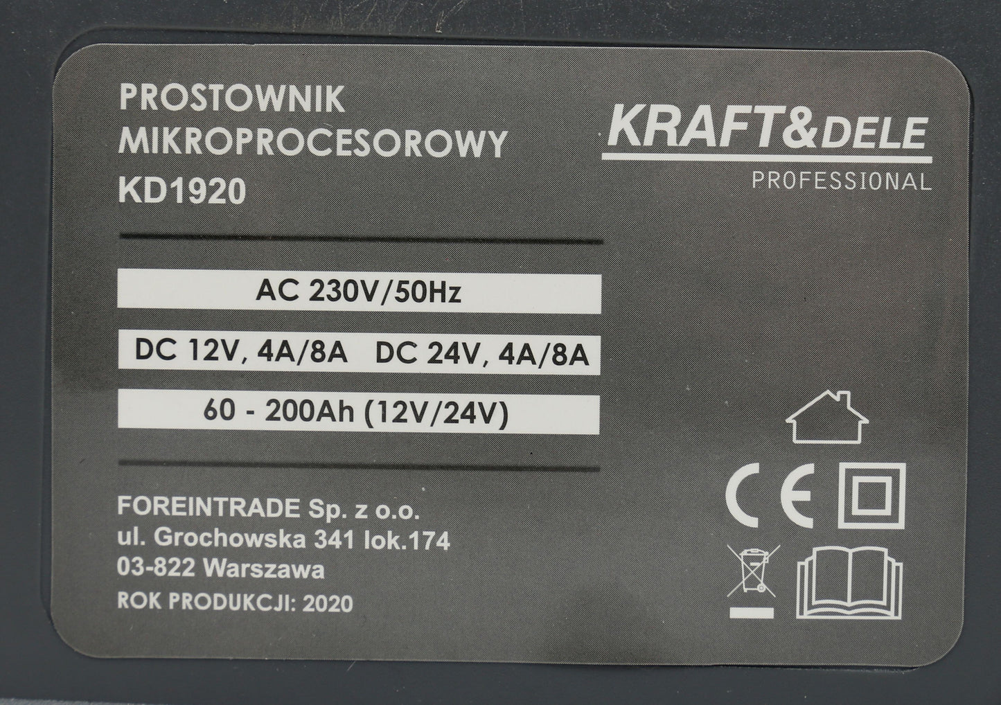 Chargeur de batterie auto REDRESSEUR À MICROPROCESSEUR 12V/24V 60-200Ah
