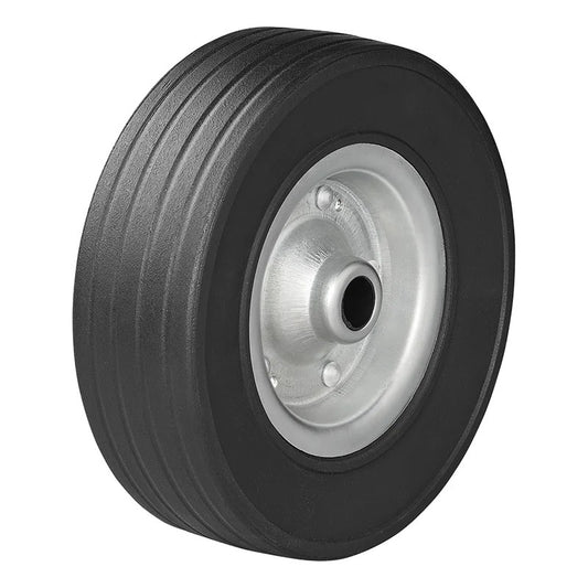 Roulette roue jockey jante métal avec pneu caoutchouc 220 x 65 mm 300 kg