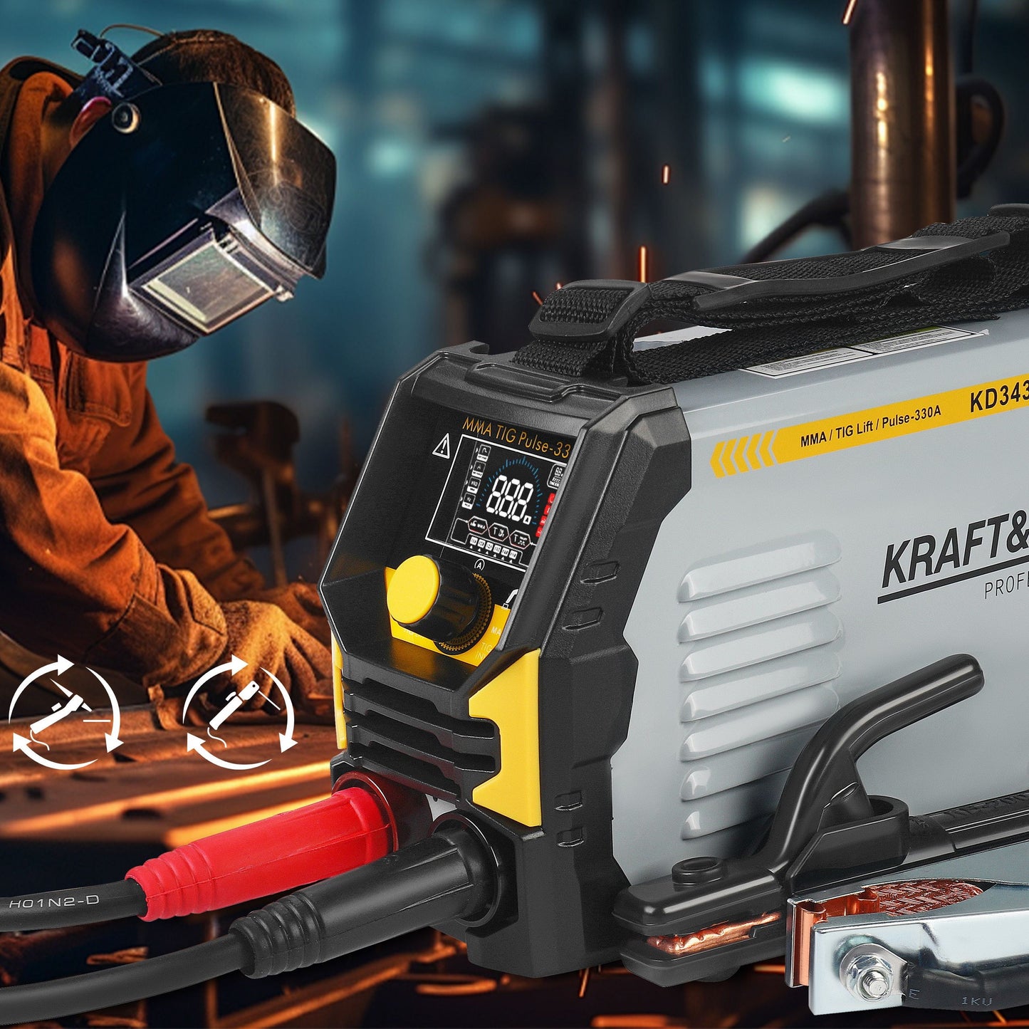 Poste à souder MMA à onduleur TigLift Pulse 330A
