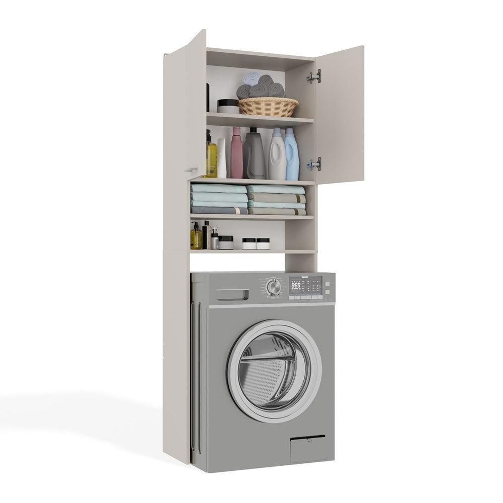 Meuble pour machine à laver 180X64X30 cm beige