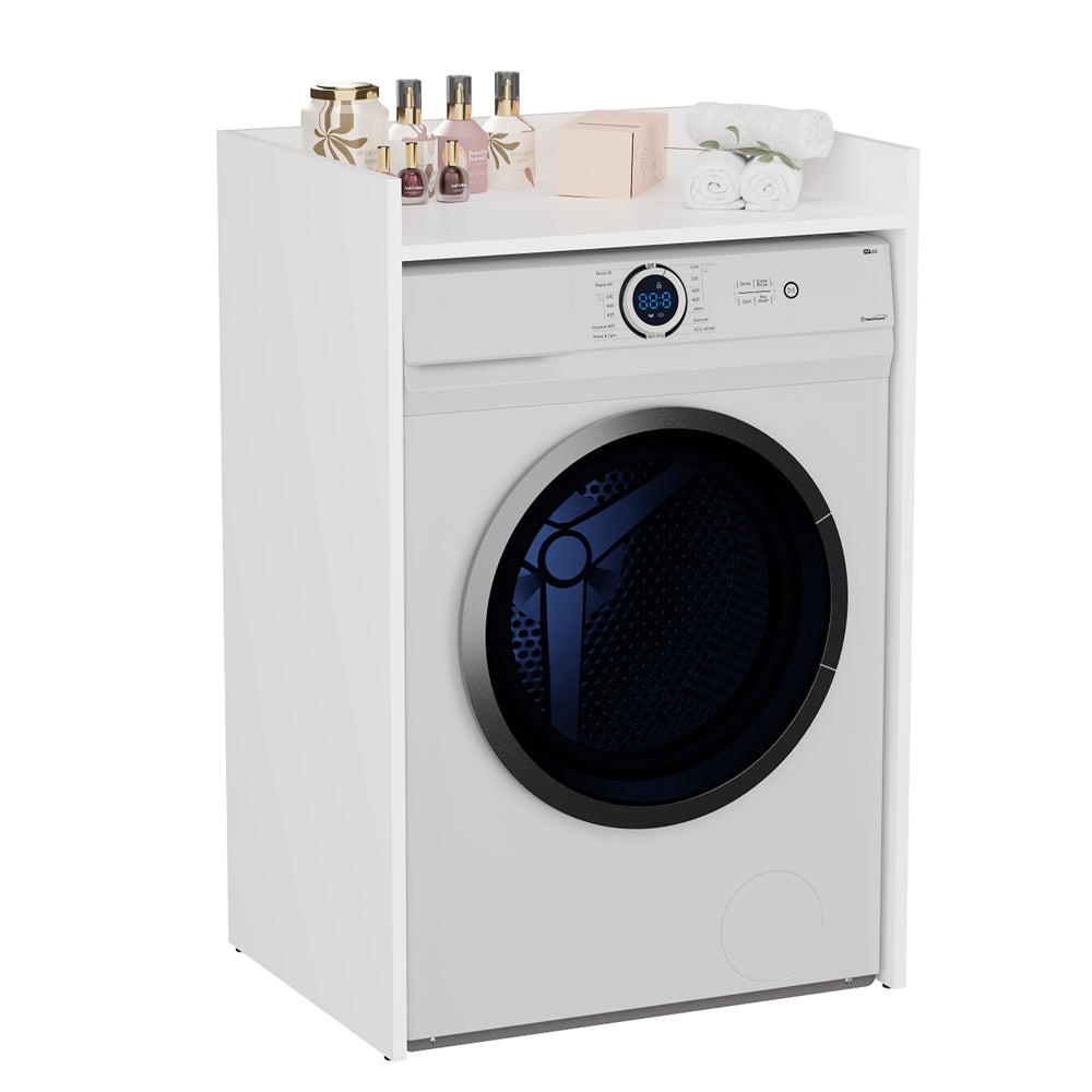 Meuble pour machine a laver 97,5X50X64 cm avec étagère blanc