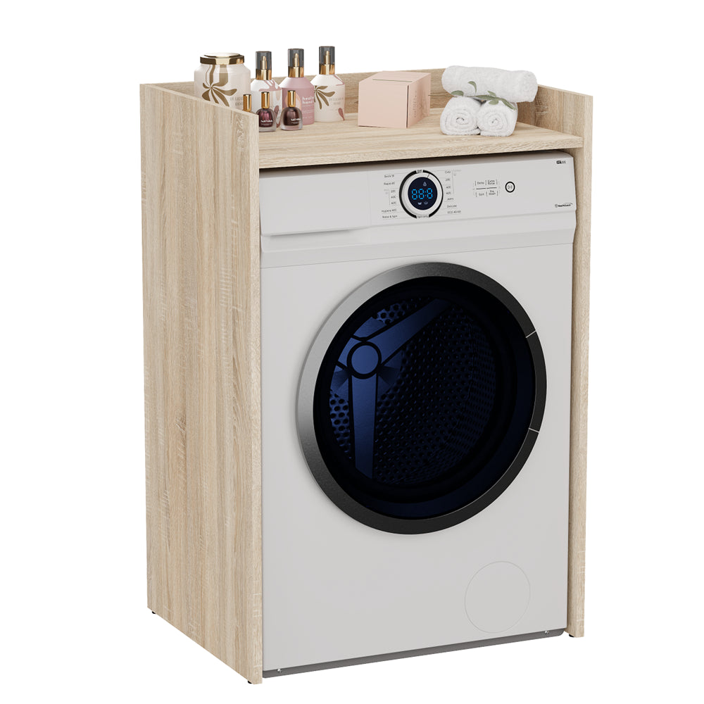 Meuble pour machine a laver 97,5X50X64 cm avec étagère chêne Sonoma