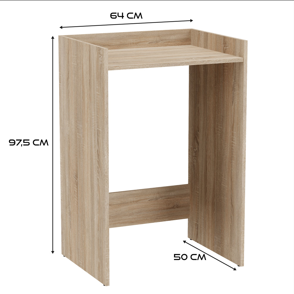 Meuble pour machine a laver 97,5X50X64 cm avec étagère chêne Sonoma