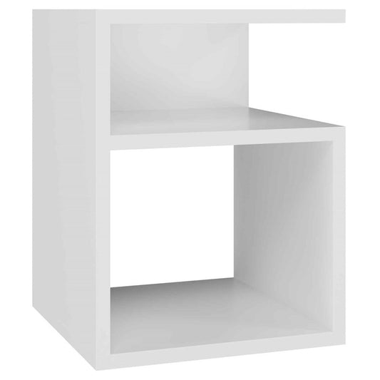 Table de chevet NORA Blanche 30X30X40 cm